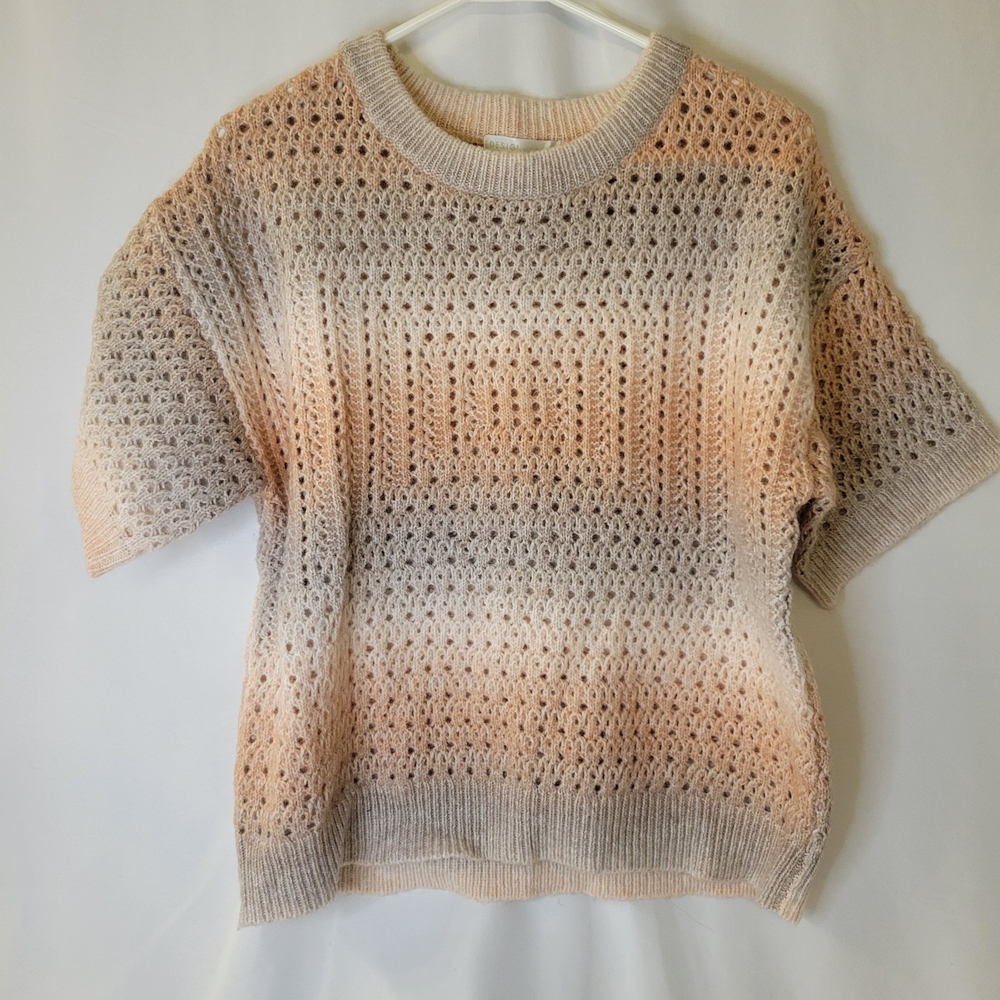 Design History Gradient Knit Sweater - Pink and Gray